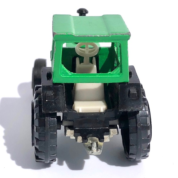 Majorette Mini Tractor 208 green diecast vintage 1990s France 1:65 farm vehicle - Picture 6 of 15